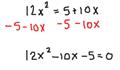 Solving Quadratic Equations by Using the Quadratic Formula