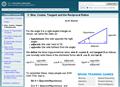 Sine, Consine and Tangent Functions