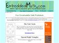 Math Worksheets from Embeddedmath.com