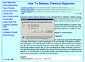 Balancing Chemical Equations 2